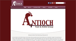 Desktop Screenshot of antiochfootandankle.com