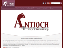 Tablet Screenshot of antiochfootandankle.com